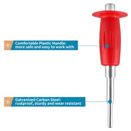 Sanbege Large Drop-in Anchor Hand Setting Tool with Handle for 3/8" Female Thread Drop in Anchors