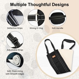 Adjustable Dog Lift Harness, Large Dog Sling for Back Legs Dog Sling Carrier for Senior, Injured, Disabled, ACL Recovery | Dogs Hind Leg Support for Rear Legs Helps with Walking, Stairs, Cars (Small)