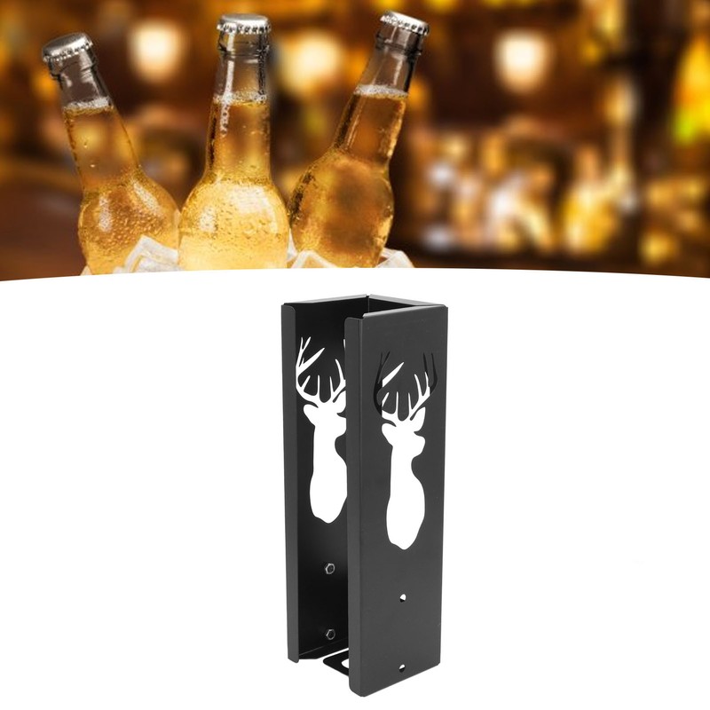 Wall Mounted Can Cooler Holder Iron Exquisite Multifunctional with Bottle