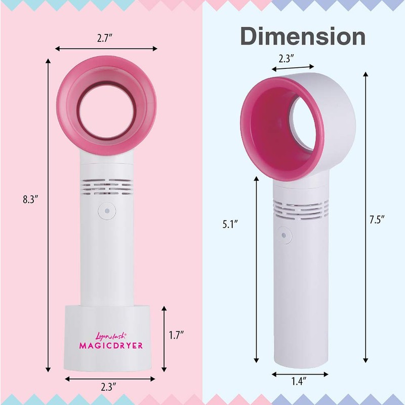 Lyon Lash Portable USB Rechargeable Bladeless Mini Fan/Air Conditioning Blower/Handheld