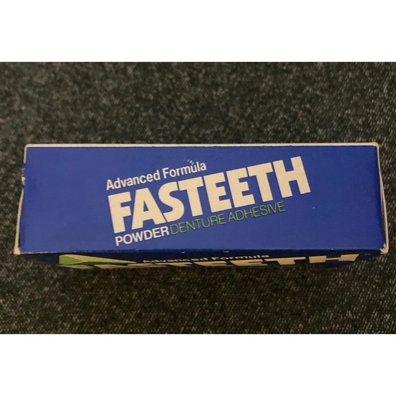 VTG Fasteeth Denture Adhesive Powder Advanced Formula 1/2(.5) Oz Professional