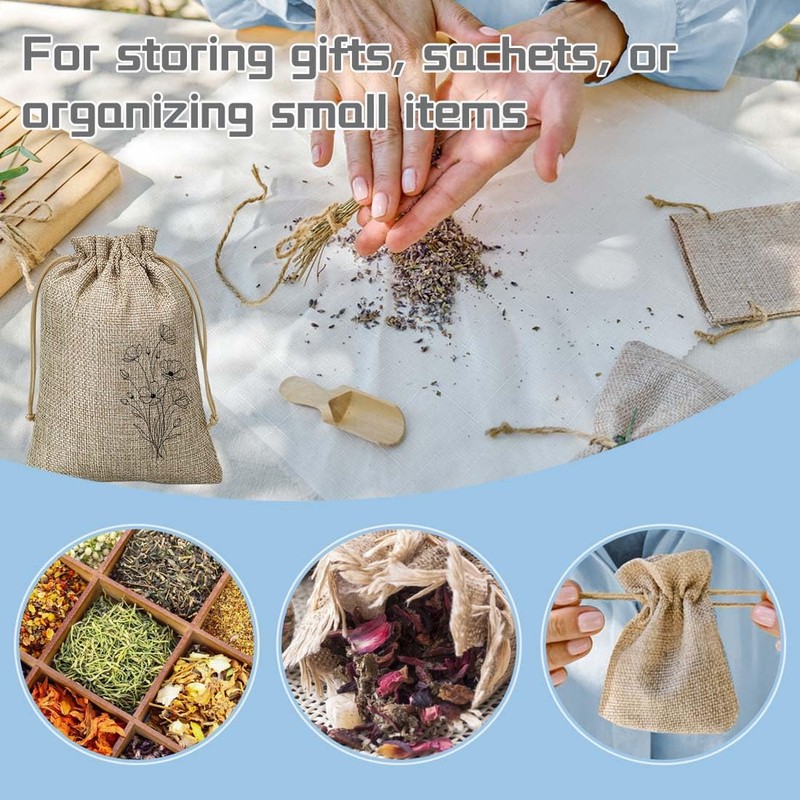 6Pcs Small Sachet Bags, Sachet Bags Empty for Lavender with