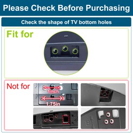 Stand for LG TV Legs Replacement, Only for LG 70" 75" 82" 86" TV Models We List, for 70UP8070 70UQ7070ZUD 70UQ7590PUB 70UQ8000 75UP8070 75UQ8000 82UP8770 86UP8770 86UQ8000 86UQ7070 86UQ7590 with Screw