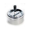 HAB & GUT -AS002 Retro Swivel Ashtray Chrome with Lid