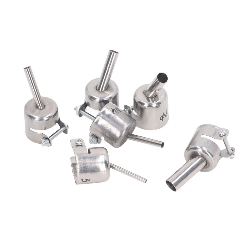 6Pcs 850 Heat Gun Nozzle Kit Aluminum Alloy 3 4