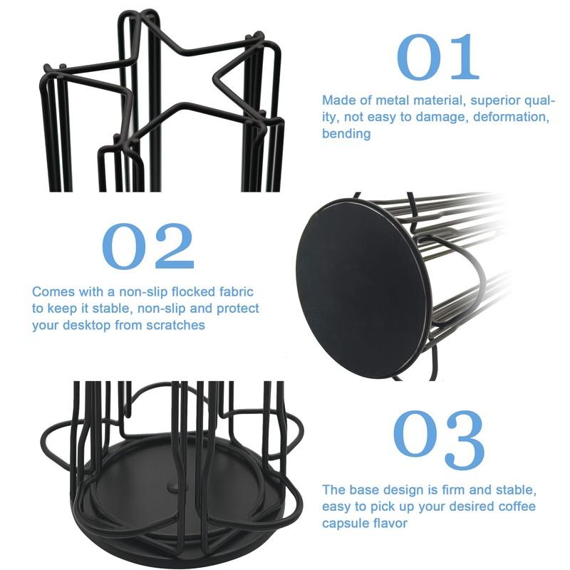 Wrobic Coffee Capsule Stand for Nespresso Vertuo Capsules, Nespresso Vertuo