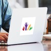 CafePress Raised Hands Square Sticker 3 X 3 Square Bumper