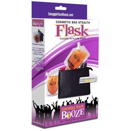 Smuggle Your Booze Cosmetic Bag Stealth 4 Ounce Flask
