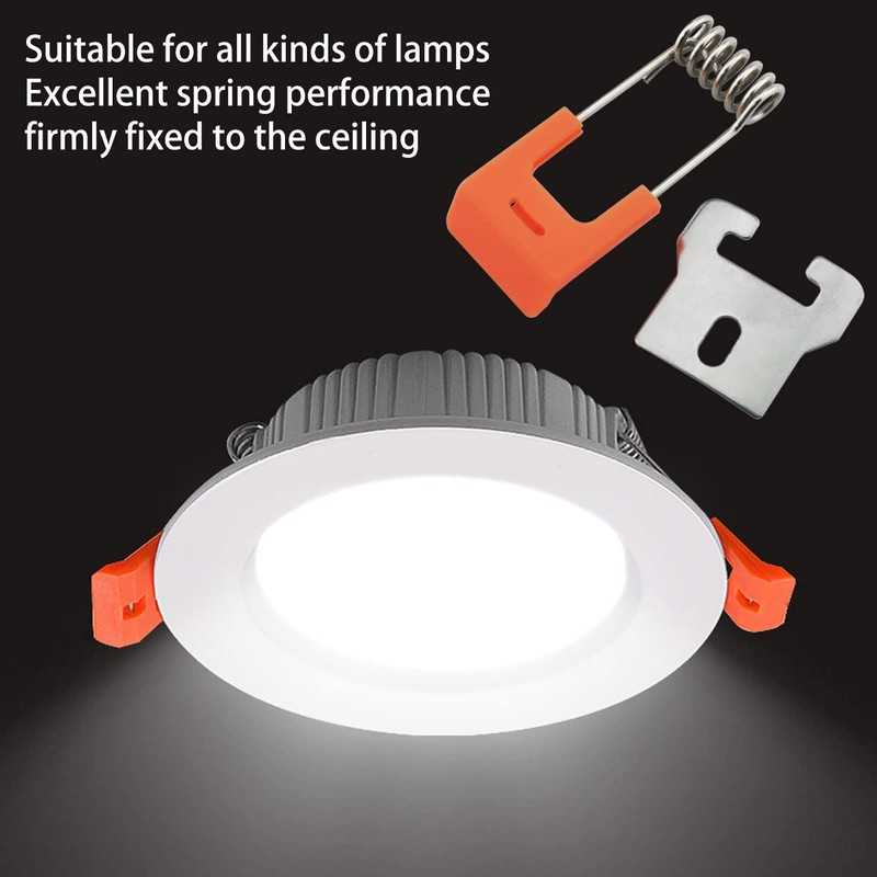 DGHAOP 10pcs Downlight Panel Lamp Spring Clip Light Emitting Diode