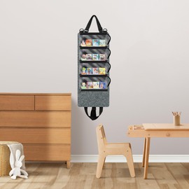 Bag for Little Tikes Story Dream Machine Books, Hold Up to 4 Characters and 12 Books, Compatible with Tonies Characters (Gray)