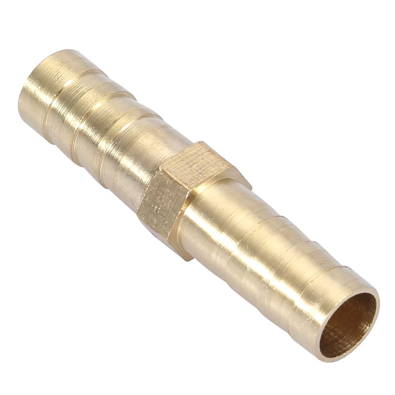 Hose Connector 8 mm Brass Hose Connection Straight 2-Way Pipe