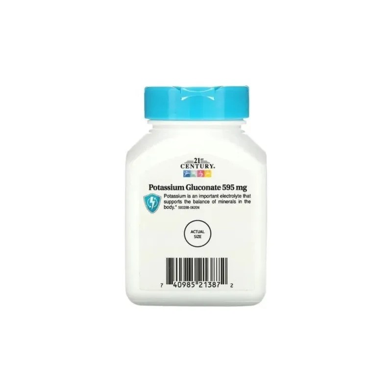 21st Century, Gluconato De Potasio, 595 Mg, 110 Comprimi Usa