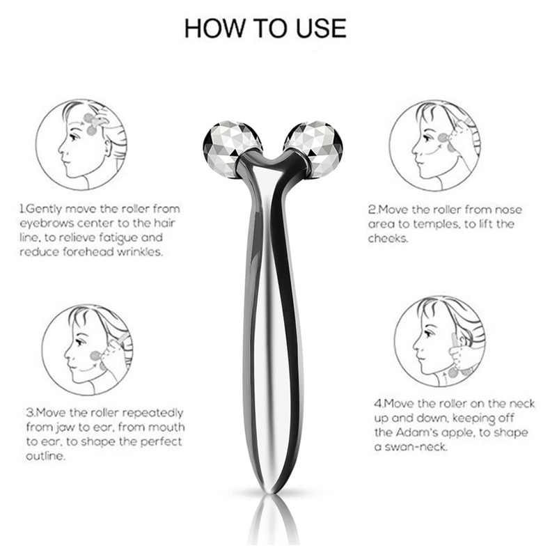 3D Face Massager - Body Slimming Roller, Face Roller, 360°