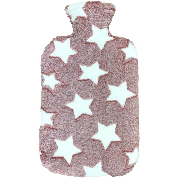 Larovita Hot Water Bottle with Fluffy Cover
