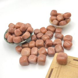 GEMSCITE Red Aventurine 1/2 LB Tumbled Stones and Crystals Bulk Natural Crystal Kit for Reiki Healing Crystal Polished, Tumble Stones, Chakra Balancing, Good Luck, Reiki Gift, Home Décor