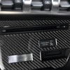 Console Trim Sticker Carbon Fiber CD Player Interior Accessories Fit