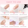 Furtherpretty Short Almond Nail Tips, 240Pcs Full Cover Soft Gel