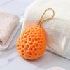 Esponja de Baño Natural en Forma de Panal Naranja, 1