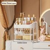2-Layer Cosmetic Storage Box with Transparent Drawer