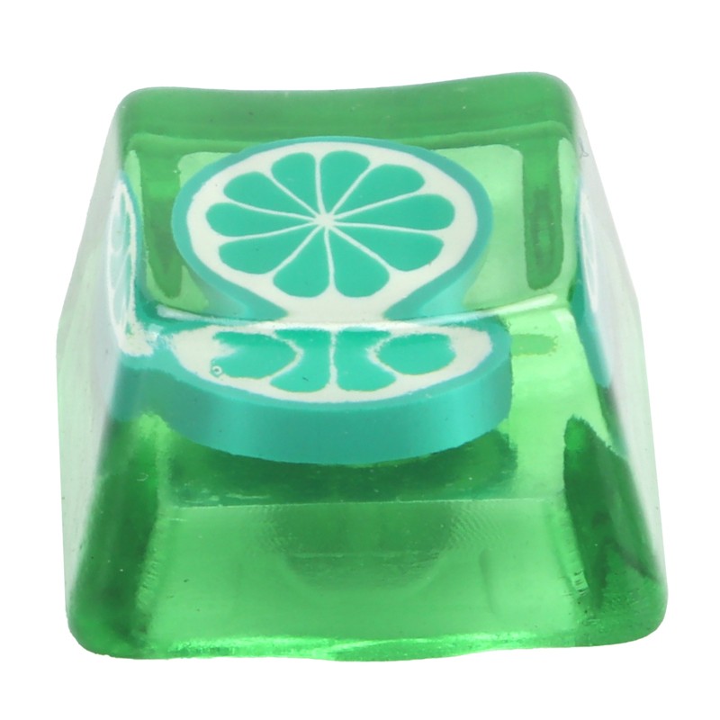 Resin Keycap HandMade CorrosionResistant Universal Mechanical Keyboard Accessories(Lime )