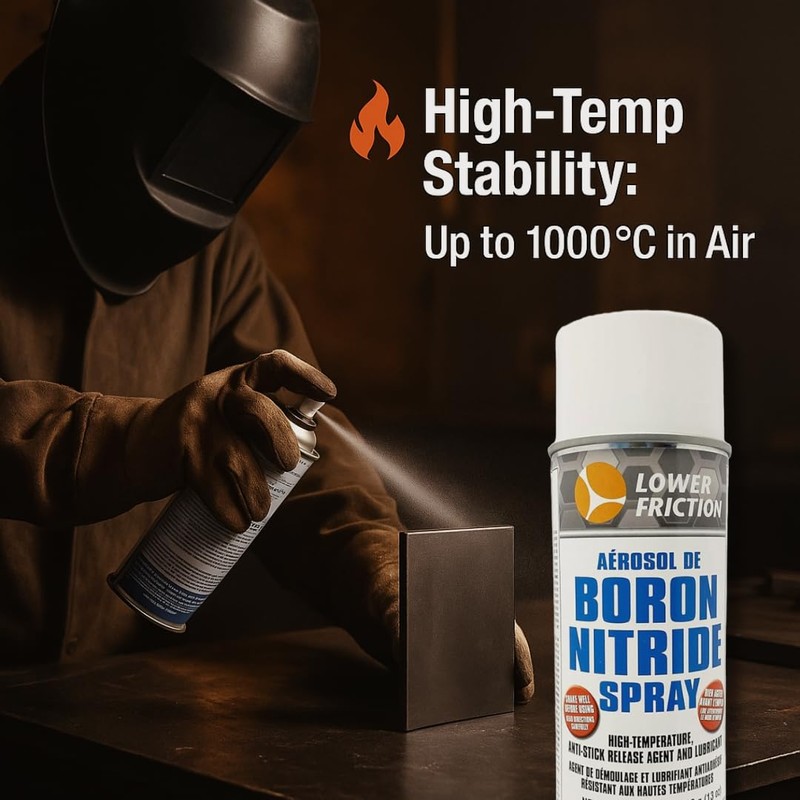 Lower Friction Boron Nitride Aerosol Lube Spray Can - Anti-stick