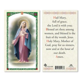Hail Mary Laminated Prayer Cards - Pack of 25-