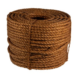 ATERET 1-1/2 inch x 10 feet Twisted Manila Rope, 3 Strand Natural Fiber Rope, Multipurpose for Landscaping, Craft, DIY Projects