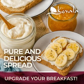 Kevala Organic Coconut Butter – Raw, Cold-Pressed Spread & Cream Alternative for Baking, Desserts & Toast – Vegan, Gluten-Free, Glass Jar, Non-GMO | 16 oz