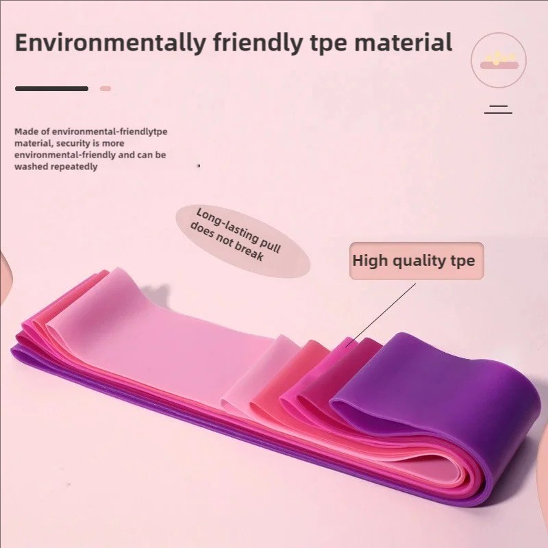 5 Pack Resistance Bands Set Natural Latex Exercise Loop Bands