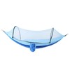 Outdoor Automatic Strut Hanging Parachute Cloth Mosquito Net AntiRollover Hammock(Sapphire