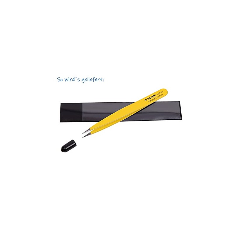 FAUDE Pointed Tweezers Fine and Precise for Splitters, Splinters, Thorns