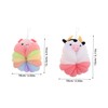 OATIPHO 2pcs Bath Loofah Adorable Pig Cow Designs Large Mesh