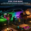 Underglow Light Strip RGB - 4PCS Car Neon Lights Kit