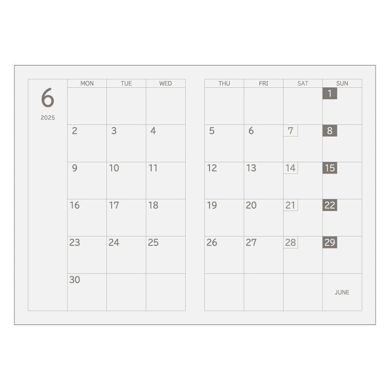 UD Diary 2025 / B6 / Gray UD-B601-25N