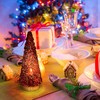 SHMILMH Red Mercury Glass Christmas Tree Set of 2, Small