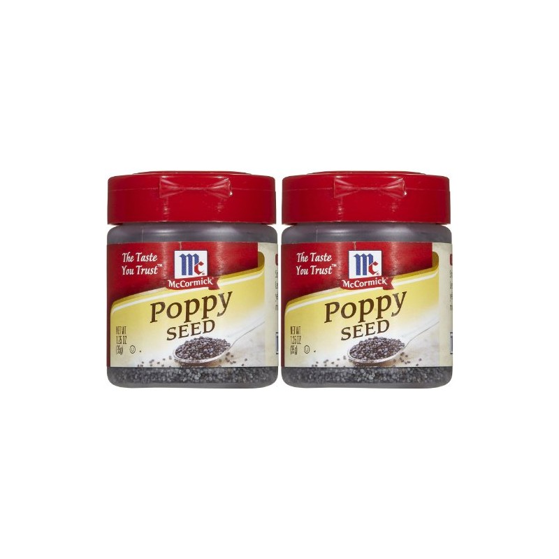 McCormick Poppy Seed, 1.25 oz, 2 pk