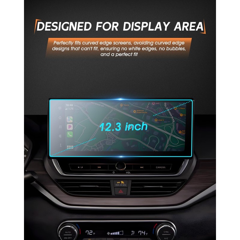 CDEFG For 2023-2025 2026 Nissan Altima Screen Protector - 12.3