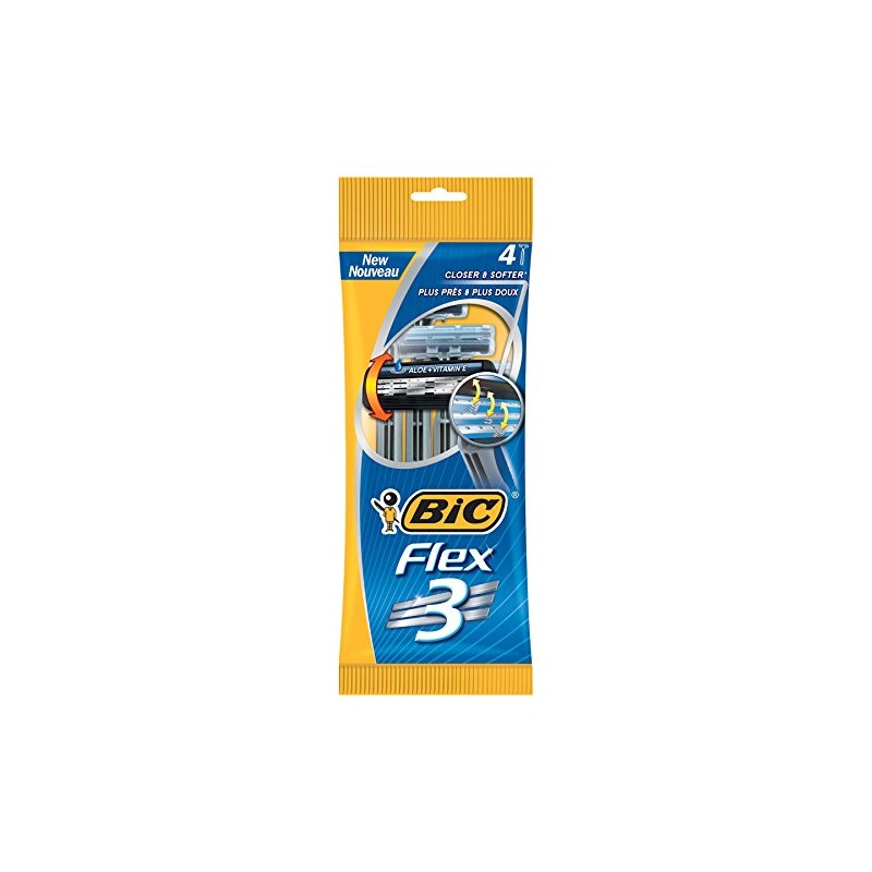 Bic Razors Flex 3 Triple Blade Shaver 4 Packungen