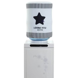 BAOZOON 5 Gallon Water Dispenser Barrel Dust Cover Water Bucket Protector Covers for Water Cooler Reusable 5 Gallon Water Bottle Cover Fabric Bucket Decor(Star)