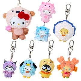 Sanrio 425044 Secret Key Chain Mizu no Ikimono (Part 2 in the Chibi Mo) Sanrio Characters PVC, Polyester, Steel, Recommended Ages 3 and Up