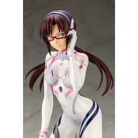 Kotobukiya Evangelion: 3.0+1.0 Thrice Upon a Time: Mari Makinami Illustrious (White Plugsuit Version) PVC Statue,Multicolor,PP981