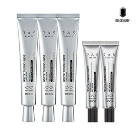 Jas White Toning Shot Core Cream 40ml x3 + 15ml x2 / Whitening / Wrinkle / 쟈스 화이트 토닝 샷 코어 기미크림 40ml x3 + 15ml x2 미백주름