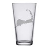 HullSpeed Designs Cape Cod Map - Pint Glasses Set of