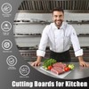 UUYYCLB Titanium Cutting Board - Dishwasher Safe, Double Sided Non-Slip