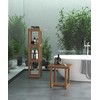 AquaTeak The Original 18" Grate Teak Shower Bench & AquaTeak