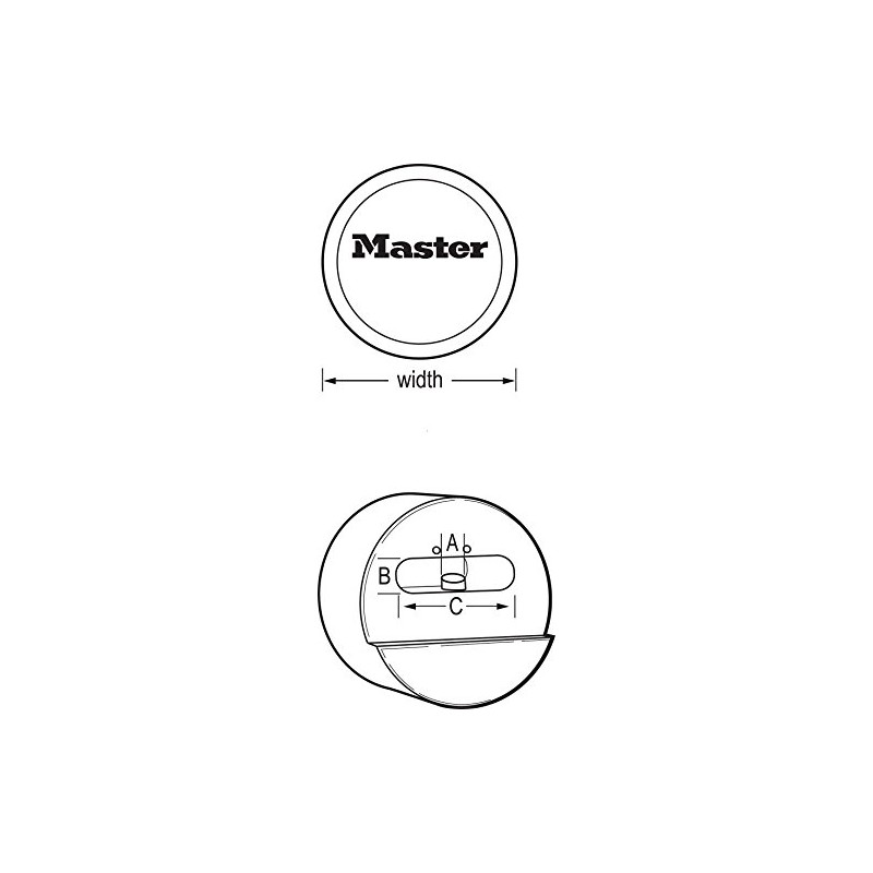 Master Hidden Shackle Lock-Keyed Alike Locks - #6271KA