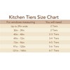 Elrene Home Fashions Wilton Solid Colorblock Cotton Kitchen/Café/Bathroom Window Tiers,