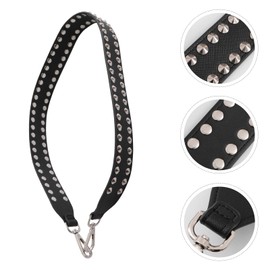 Wide Leather Bag Strap with Studded Cross Body Handbag Purse Orta