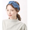 Vingtaine H7547-BL- Hair Band, Dungaree, Asymmetric, Denim Style, Ribbon, Simple,