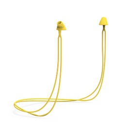 Flare Calmer Kids Secure – Ear Plugs Alternative – Reduce Annoying Noises Without Blocking Sound – Soft Reusable Flexible Silicone with Built-in Lanyard – Yellow